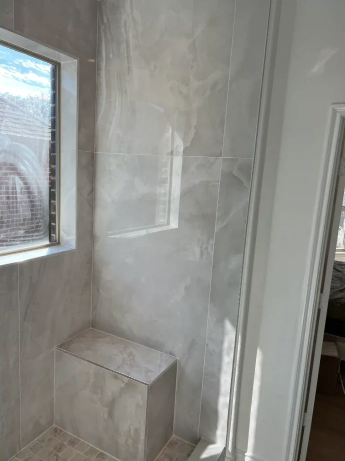 shower remodel project 75114